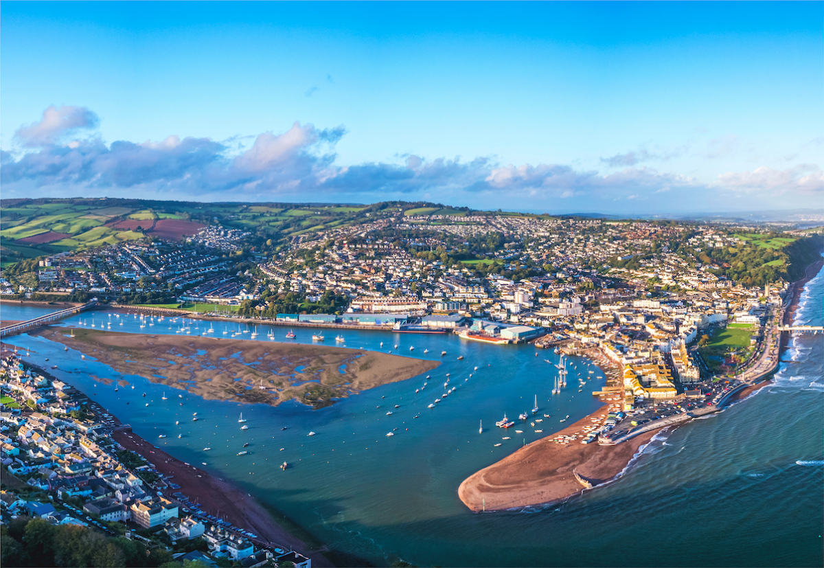 Bird's eye view of Teignmouth