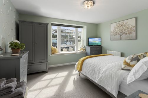 Inviting holiday home interior with comfortable decor and finishing touches.