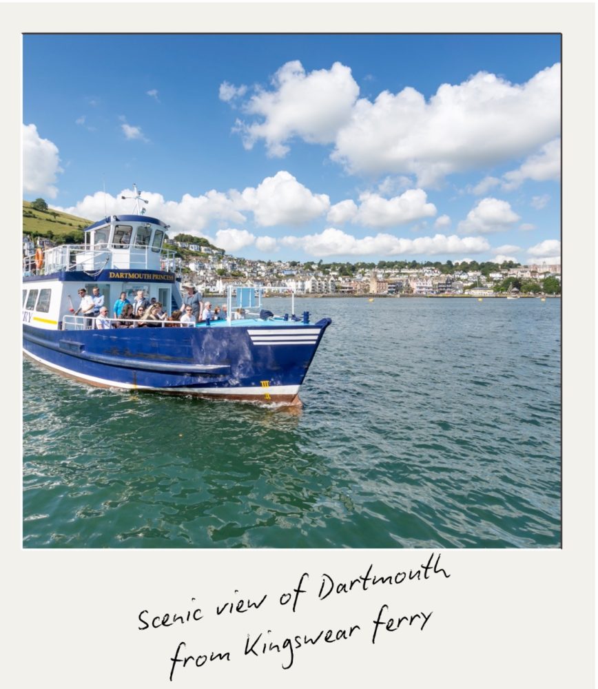 Scenic view of Dartmouth from the Kingswear ferry