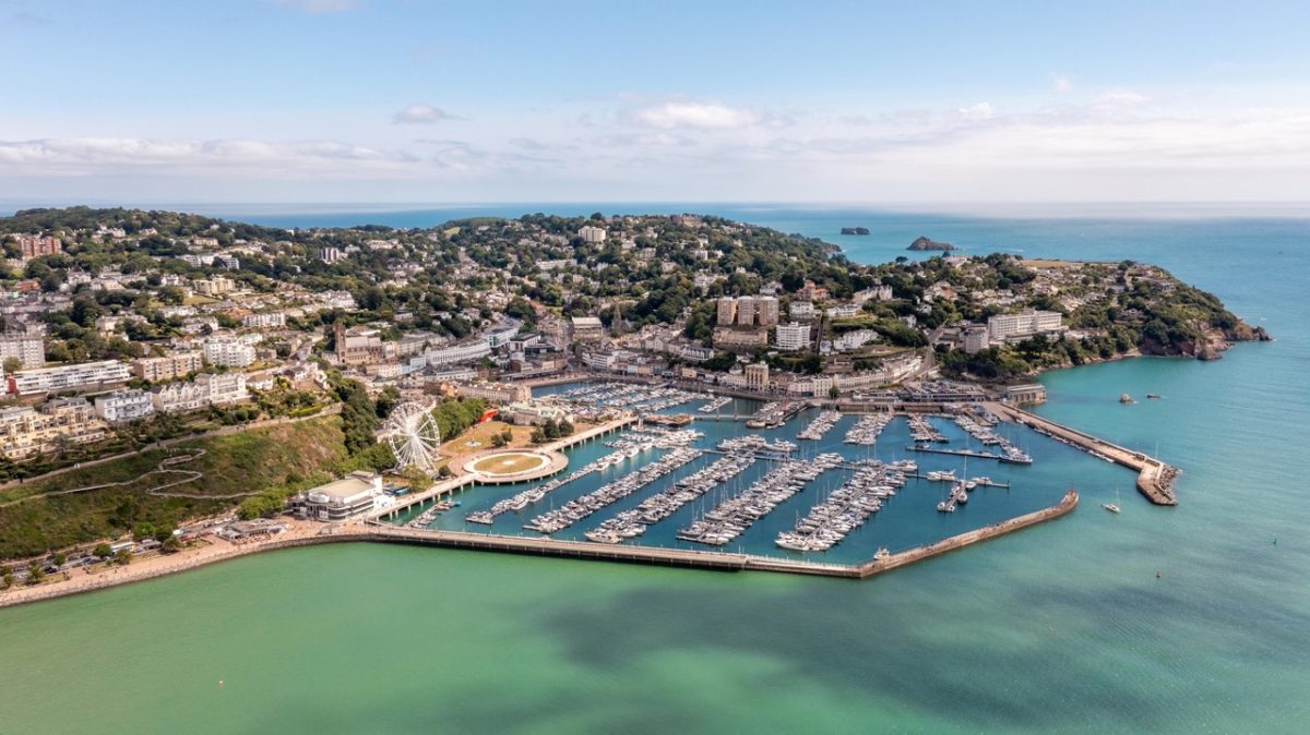 Bird's eye view of Torquay marina